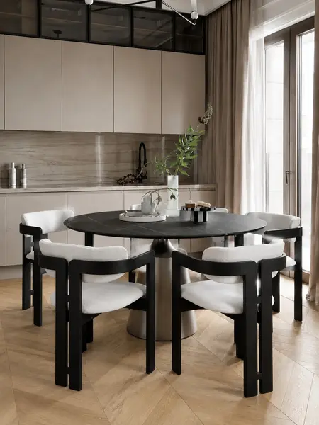 Nowoczesne krzesło designerskie drewniane tapicerowane FOREST
