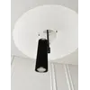 Designerska Lampa Wisząca Plater Czarna Nowoczesna Premium z bliska. Aranżacja nowoczesnego wnętrza od Primavera Home.