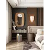 Ekskluzywne Łóżko Serena – Tapicerowane z Designerskim Wezgłowiem w aranżacji sypialni, tworzące przytulny klimat. Meble na zamówienie od Primavera Home.