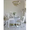 Hoker Glamour PALACE Beżowy Biały w stylowej aranżacji biurowej. Ekspozycja w salonie od Primavera Home.