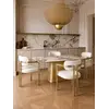 Stół w Stylu Włoskim BELISSIMA z boku z detalem nóg. Detal wykończenia od Primavera Home.