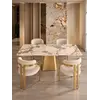 Stół w Stylu Włoskim BELISSIMA przedstawiony z boku. Detal wykończenia od Primavera Home.