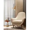 Fotel nowoczesny tapicerowany beżowy Bentley od Primavera Home