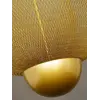 Lampa wisząca złota Florencja w pokazie aranżacji wnętrza, która zachwyca nowoczesnym stylem. Oświetlenie na zamówienie od Primavera Home.