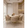 Krzesło w jasnym, eleganckim wnętrzu. Aranżacja nowoczesnego wnętrza od Primavera Home.