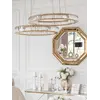 Detale wykończenia Żyrandola Kryształowego Ring Złoty Eclipse, prezentującego elegancję i styl od Primavera Home.