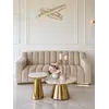 Żyrandol Kryształowy Złoty Dwupoziomowy CRYSTAL L w zbliżeniu. Detal wykończenia od Primavera Home.