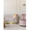 Sofa Beżowa Glamour Aksamitna FLORENCE Złote Nogi w całym zestawie meblowym, idealna do stylowego salonu od Primavera Home.