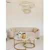 Widok sofy Beżowej Glamour Aksamitnej FLORENCE Złote Nogi w detalach, ukazujący jej styl i komfort od Primavera Home.