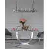 Ekskluzywny stół glamour do jadalni widziany z góry. Detal wykończenia od Primavera Home.