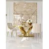 Perspektywa ukazująca ekskluzywny stół glamour w kontekście nowoczesnego salonu, dostępnego w Primavera Home.