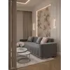 Sofa LONDON Nowoczesna w ujęciu od tyłu, prezentująca elegancką formę. Ekspozycja w salonie Primavera Home.
