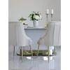 Stół biały złoty z marmurowym blatem, glamour do jadalni, nowoczesny, designerski ROYAL — aranżacja wnętrza. Primavera Home.