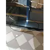 Nowoczesny stół srebrny czarny marmur do jadalni na 10 osób 240 cm ART DECO OUTLET Primavera Home widok z dwóch stron, podkreślający jego symetrię.