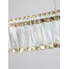 Żyrandol Kryształowy Złoty Ring Nowoczesny CRYSTAL w eleganckim wnętrzu, styl od Primavera Home.