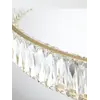 Masywne wykończenia Żyrandola Kryształowego Złotego Ring Nowoczesnego CRYSTAL, elegancka forma od Primavera Home.