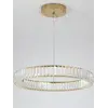 Żyrandol Kryształowy Złoty Ring Nowoczesny CRYSTAL — aranżacja wnętrza. Primavera Home.