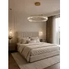 Cały zestaw Żyrandola Kryształowego Złotego Ring Nowoczesnego CRYSTAL, idealny do eleganckiego wnętrza, od Primavera Home.
