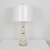 Lampa stołowa glamour srebrna