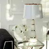 Lampa stołowa glamour marmur