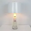 Lampa stołowa srebrna kryształowa