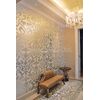Glass mosaic Damano Binoro white and silver Silver