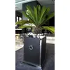 DAISY flowerpot made of stainless steel