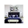 Upholstered bed quilted glamour New York grey, white SCALA