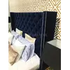 Łóżko glamour pikowane