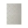 GEOMETRIC RESOURCE New York style geometric wallpaper American style WHITE GREY SILVER SILVER