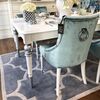 Glamour chair PRINCE with knocker for dining room New York modern 