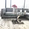 Modern corner sofa for living room, quilted, glamorous, sofa bed, New York QUEEN