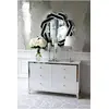 Glamour lacquered wooden chest of drawers on Lorenzo M Silver steel legs