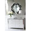 Glamour lacquered wooden chest of drawers on Lorenzo M Silver steel legs