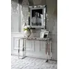 Glamour console marble stainless steel OSKAR SILVER