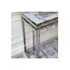 Glamour console marble stainless steel OSKAR SILVER