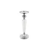Crystal candlestick on silver pedestal FLAVIO O L