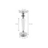 Crystal candlestick on silver pedestal FLAVIO O L