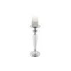 Crystal candlestick on silver pedestal FLAVIO O L
