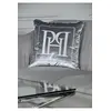 Cushion 50x50 with logo in Emerald grey fabric
