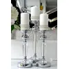 Crystal candlestick on silver pedestal FLAVIO O L