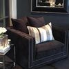 Glamour armchair upholstered modern NERO
