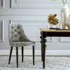Krzesło glamour nowoczesne do jadalni, drewniane, loft, pikowane, wygodne, nowojorskie, z okrągłymi nogami IMOLA