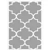Modern Moroccan clover rug, gray MAROC
