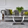 New York Glamour Sofa Modern gray AVIATOR silver