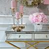 Mirror console CHICAGO GOLD on metal legs New York glamor modern 100x40x80 gold