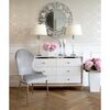 New York style decorative mirror glamour silver ELISE