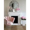 New York style decorative mirror glamour silver ELISE