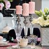 Crystal candlestick on L FLAVIO pedestal