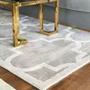 Modern Moroccan clover rug, gray MAROC